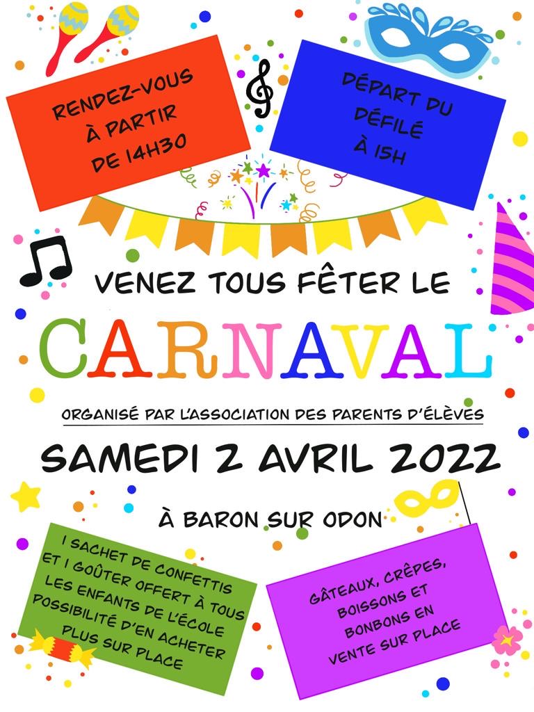 affiche Carnaval 2022